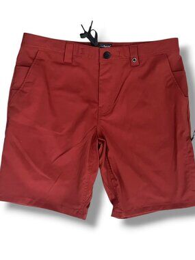 686 Men's Everywhere Hybrid Short in Red Clay Breathable Stain-resist Size 32